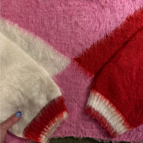 Lush Pink and Red Sweater - Picture 4 of 4